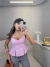 Blusa bata no tricoline com botões frontais - rosa on internet