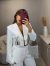 Blazer em alfaiataria com aplicação pedraria luxo - off white - Amor de Peça - Looks Femininos Estilosos, Loja de Roupa Feminina Online