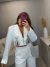 Blazer em alfaiataria com aplicação pedraria luxo - off white na internet