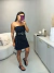 Vestido jeans com cinto - preto vintage on internet