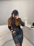 Cropped manga longa tricot premium - marrom na internet