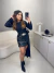 Blusa túnica manga longa com fenda - preto - comprar online