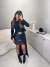 Blusa túnica manga longa com fenda - preto - comprar online