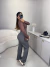 Calça em tricot modal pantalona - cinza na internet
