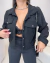 Jaqueta cotelê com botões - preto - buy online