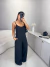 Macacão pantalona de alça - preto - loja online
