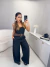 Macacão pantalona de alça - preto - comprar online