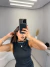 Vestido midi regata franzido com fenda - preto - loja online