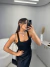 Blusa básica regata canelada - preto na internet