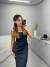 Blusa regata tricot modal bicolor - preto na internet