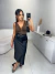 Saia midi cetim com elástico embutido no cós - preto - Amor de Peça - Looks Femininos Estilosos, Loja de Roupa Feminina Online