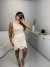 Blusa regata canelada gola alta - nude - loja online