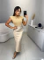 Saia midi cetim com elástico embutido no cós - nude - Amor de Peça - Looks Femininos Estilosos, Loja de Roupa Feminina Online