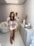 Jaqueta xadrez flanelada - rosa - comprar online