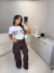 Blusa t-shirt new york oncinha - off white on internet