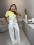 Calça pantalona com cinto dior - off white on internet