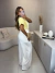 Calça pantalona com cinto dior - off white - buy online