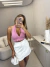Cropped tricot premium amarração - rosa - comprar online