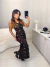 Image of Vestido shine midi alfaiataria com aplicação cravejada - marrom