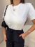 Blusa t-shirt básica - off white - buy online