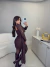 Vestido em renda premium estilo corset com ponta - marrom