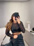 Imagem do Cropped shine manga longa bordados luxo - preto