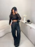 Cropped shine manga longa bordados luxo - preto - Amor de Peça - Looks Femininos Estilosos, Loja de Roupa Feminina Online