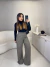 Conjunto de calça e colete no tweed - marrom escuro on internet