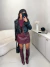 Imagem do Short saia de couro ou com cinto loewe - burgundy