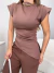 Blusa poliamida insp zara com franzido - marrom - buy online