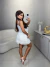 Conjunto de saia e blusa com babados e amarração frontal - off white - Amor de Peça - Looks Femininos Estilosos, Loja de Roupa Feminina Online