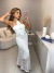 Vestido santorini flower tricot renda - off white - comprar online