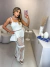 Vestido santorini 3 peças acompanha hot pant - off white