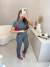 Calça alfaiataria insp zara cós alto - cinza