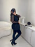 Imagem do Colete tweed com cinto cravejado - preto
