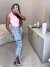 Calça jeans flare com abertura na barra, super cós alto - clara - comprar online