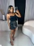 Short saia com cinto boho couro pu - preto - buy online