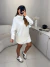 Poncho gola alta em modal - off white - Amor de Peça - Looks Femininos Estilosos, Loja de Roupa Feminina Online