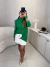 Poncho gola alta em modal - verde - loja online