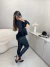 Imagem do Blusa manga longa com transparência babados - preto