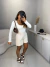 Body poliamida manga longa decote quadrado - off white - loja online