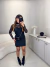 Vestido sereia curto - preto