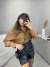 Camisa de botões no linho com bolso - marrom na internet