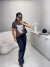 Calça montaria com abertura na barra - preto - comprar online