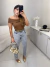 Blusa em modal ombro a ombro - marrom na internet