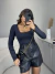 Body poliamida manga longa decote quadrado - preto - Amor de Peça - Looks Femininos Estilosos, Loja de Roupa Feminina Online
