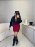 Vestido sereia curto - vinho na internet