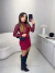 Vestido sereia curto - vinho - comprar online