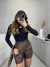 Blusa cacharrel com gola tubinho - preto - loja online