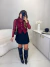 Body de tule - bordô